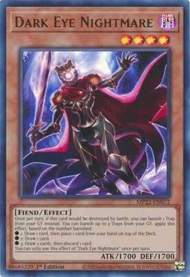 Dark Eye Nightmare - MP22-EN072 - Ultra Rare 1st Edition 2022 Mega-Tin: Pharaoh&#39;s Gods 1st Edition Singles (espanol)