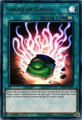 Shard of Greed - SS01-ENV01 - Ultra Rare 1st Edition
Speed Duel Starter Decks: Destiny Masters Singles