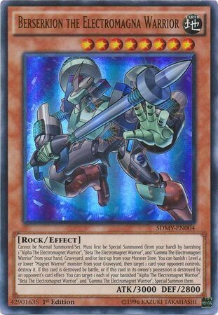 Berserkion the Electromagna Warrior - SDMY-EN004 - Ultra Rare 1st Edition
Structure Deck: Yugi Muto [SDMY]