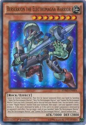 Berserkion the Electromagna Warrior - SDMY-EN004 - Ultra Rare 1st Edition
Structure Deck: Yugi Muto [SDMY]