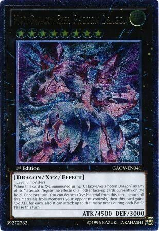 SH Ultimate Rare - Neo Galaxy-Eyes Photon Dragon - GAOV-EN041 1st Edition
Galactic Overlord 1st Edition Singles