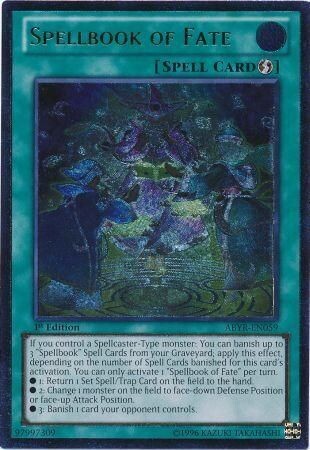 Ultimate Rare - Spellbook of Fate - ABYR-EN059 1st Edition
Abyss Rising 1st Edition Singles