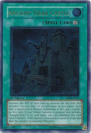 Ultimate Rare - Ancient Gear Castle - SOI-EN047 1st Edition Shadow of Infinity [SOI] 1st Edition Singles