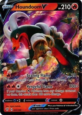 Houndoom V - 021/189 - Ultra Rare
Sword &amp; Shield: Darkness Ablaze Singles