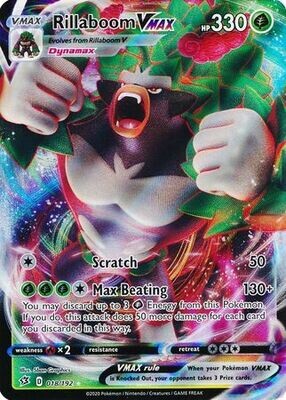 Rillaboom VMAX - 018/192 - Ultra Rare
Sword &amp; Shield: Rebel Clash Singles