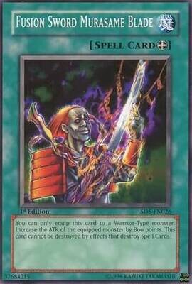 Fusion Sword Murasame Blade - SD5-EN026 - Common 1st Edition Structure Deck: Warrior&#39;s Triumph 1st Edition Singles