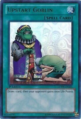 Upstart Goblin - LCYW-EN265 - Ultra Rare 1st Edition
Legendary Collection 3: Yugi&#39;s World 1st Edition Singles