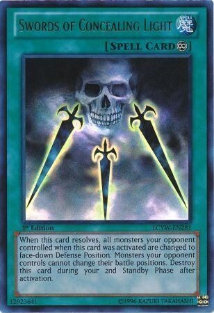 Swords of Concealing Light - LCYW-EN281 - Ultra Rare 1st Edition
Legendary Collection 3: Yugi&#39;s World 1st Edition Singles