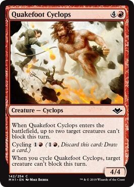 Quakefoot Cyclops 142/254 Modern Horizons Singles