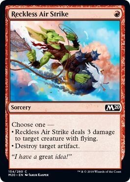 Reckless Air Strike 154/280 - Magic 2020 (M20) Singles  (Español)