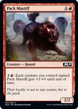 Pack Mastiff 152/280
Magic 2020 (M20) Singles  (Español)