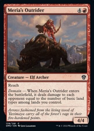 Meria&#39;s Outrider 138/281 - Dominaria United Singles