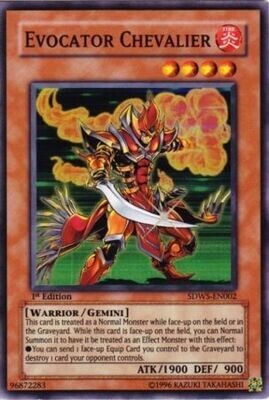 Evocator Chevalier - SDWS-EN002 - Super Rare 1st Edition Structure Deck: Warriors&#39; Strike 1st Edition Singles