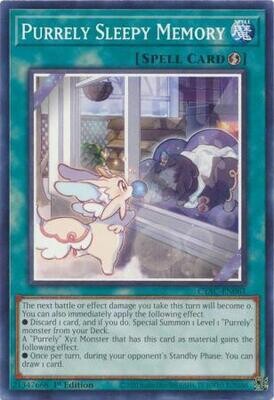 Purrely Sleepy Memory - CYAC-EN061 - Common 1st Edition Cyberstorm Access 1st Edition Singles