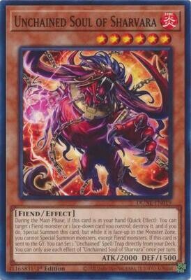 SH Unchained Soul of Sharvara - DUNE-EN019 - Common 1st Edition
Duelist Nexus 1st Edition Singles