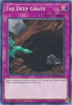 The Deep Grave - MP19-EN133 - Common 1st Edition Yu-Gi-Oh! 2019 Mega-Tins: Gold Sarcophagus Tin Mega Pack Singles (espanol)
