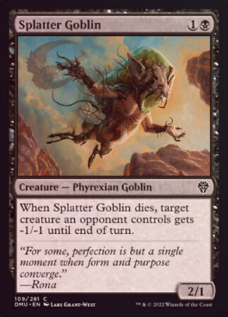 Splatter Goblin 109/281 - Foil Dominaria United Foil Singles
