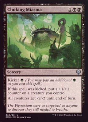 Choking Miasma 086/281 - Foil Dominaria United Foil Singles