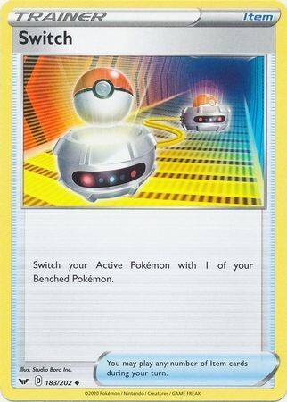 Switch - 183/202 - Uncommon Sword &amp; Shield (Base Set) Singles