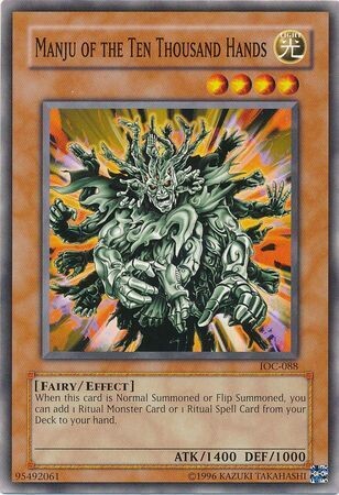 Manju of the Ten Thousand Hands - IOC-088 - Common Unlimited Invasion of Chaos [IOC] Unlimited Singles