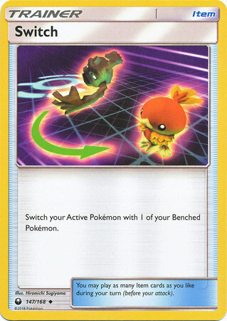 Switch - 147/168 - Uncommon Sun &amp; Moon: Celestial Storm Singles