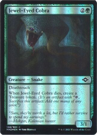 Jewel-Eyed Cobra 168/303 - Foil Modern Horizons 2 Foil Singles