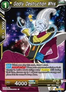 SH Godly Destruction Whis - Destroyer Kings (DBS-B06)
Destroyer Kings Foil