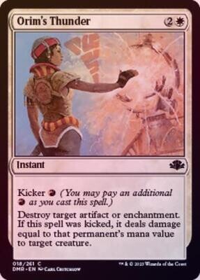 Orim&#39;s Thunder 018/261 - Foil Dominaria Remastered Foil Singles