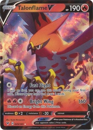 Talonflame V - 029/185 - Ultra Rare
Sword &amp; Shield: Vivid Voltage Singles