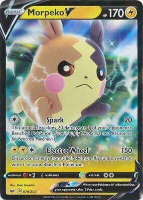 Morpeko V - 079/202 - Ultra Rare
Sword &amp; Shield (Base Set) Singles