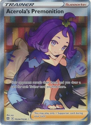 SH Acerola&#39;s Premonition - TG24/TG30 - Ultra Rare
Sword &amp; Shield: Brilliant Stars Singles