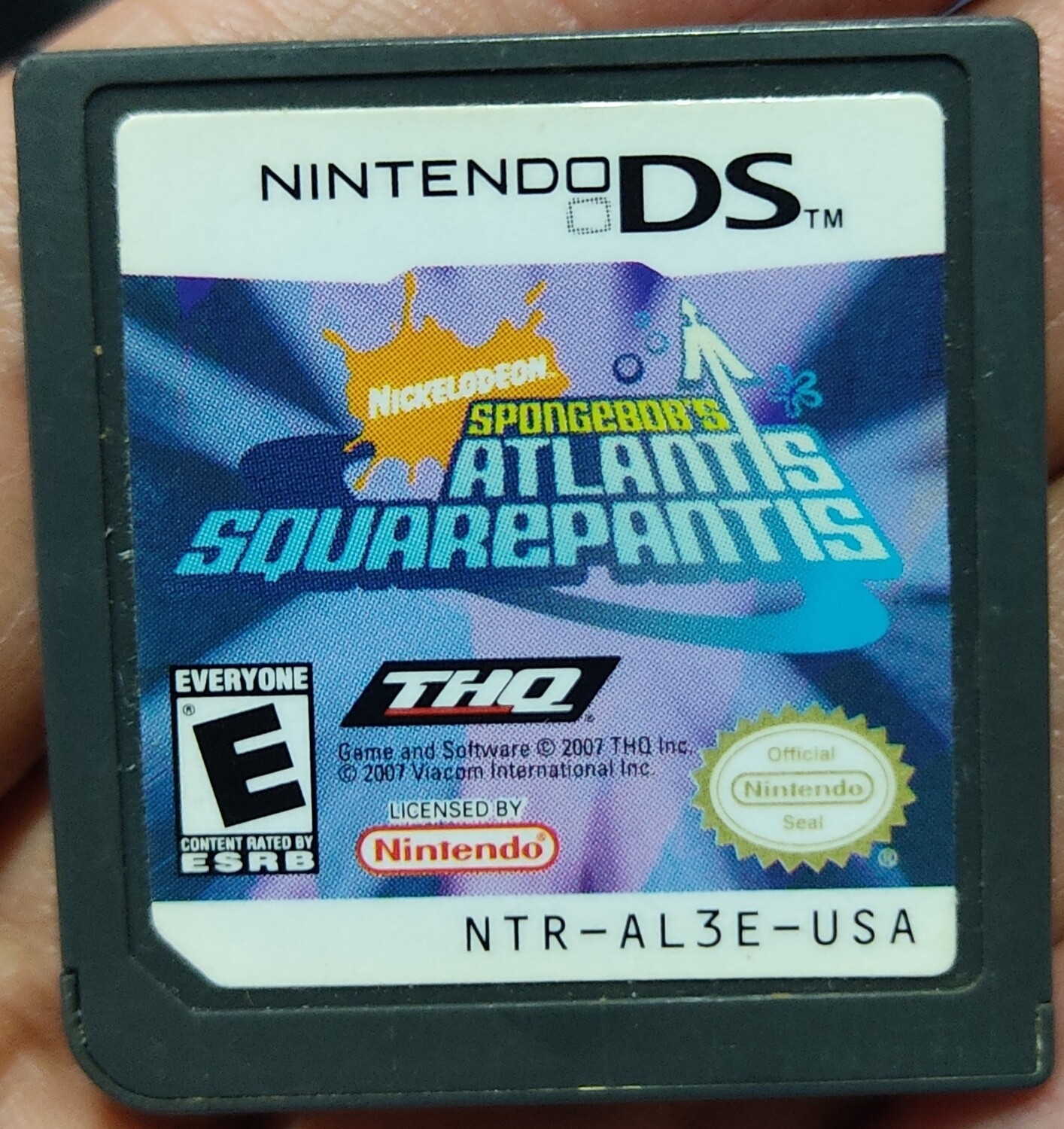 BA Bob Esponja Atlantis SquarePants Nintendo DS Cartucho
