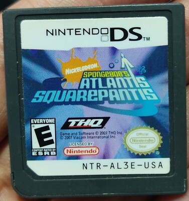 BA Bob Esponja Atlantis SquarePants Nintendo DS Cartucho