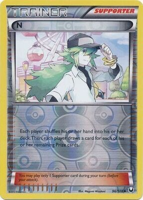 SH N - 96/108 - Uncommon Reverse Holo
Black &amp; White 5: Dark Explorers Reverse Holo Singles