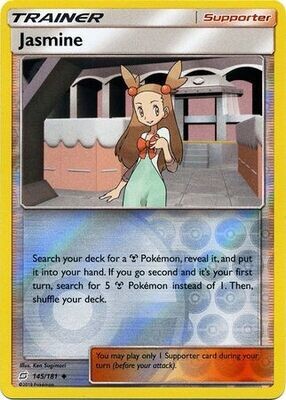 SH Jasmine - 145/181 - Uncommon Reverse Holo
Sun &amp; Moon: Team Up Reverse Holo Singles