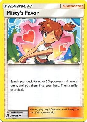 Misty&#39;s Favor - 202/236 - Uncommon
Sun &amp; Moon: Unified Minds Singles