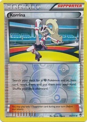SH Korrina - 95/111 - Uncommon Reverse Holo XY: Furious Fists Reverse Holo Singles