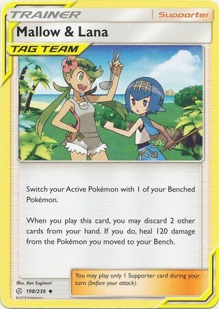 SH Mallow &amp; Lana - 198/236 - Uncommon
Sun &amp; Moon: Cosmic Eclipse Singles