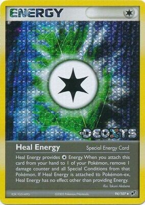 Heal Energy - 94/107 - Uncommon Reverse Holo
Ex Deoxys Reverse Holo Singles