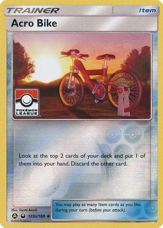 Acro Bike - 123a/168 - Pokemon League Promo
Pokemon Championship/League/Organized Play Promos