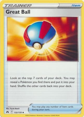 Great Ball - 132/159 - Uncommon Crown Zenith Singles -espanol-