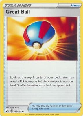 Great Ball - 132/159 - Uncommon Crown Zenith Singles
