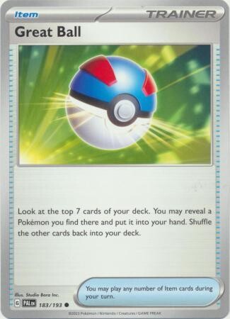 Great Ball - 183/193 - Common Scarlet &amp; Violet: Paldea Evolved Singles