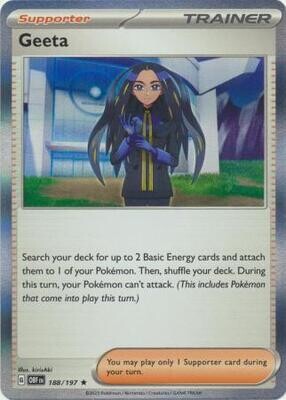 MY01 Geeta - 188/197 - Holo Rare Obsidian Flames Singles