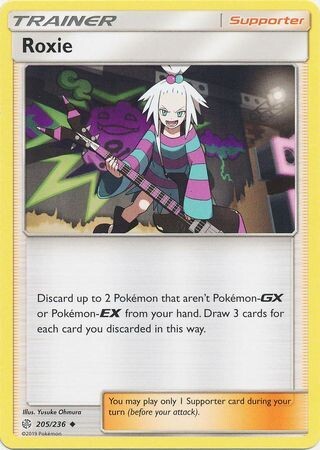 Roxie - 205/236 - Uncommon Sun &amp; Moon: Cosmic Eclipse Singles