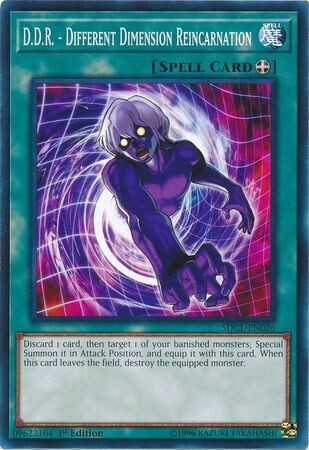 D.D.R. - Different Dimension Reincarnation - SDCL-EN026 - Common 1st Edition Cyberse Link Singles (espanol)