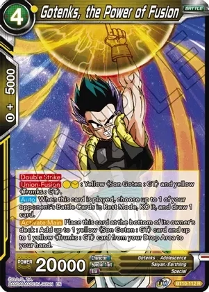Gotenks, the Power of Fusion - Rise of the Unison Warrior (DBS-B10) Rise of the Unison Warrior Foil