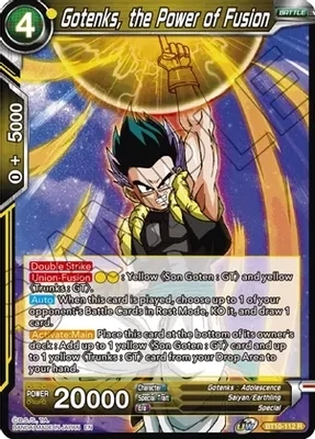 Gotenks, the Power of Fusion - Rise of the Unison Warrior (DBS-B10) Rise of the Unison Warrior Foil