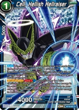 Cell, Hellish Hellraiser - Dawn of the Z-Legends (DBS-B18) Dawn of the Z-Legends