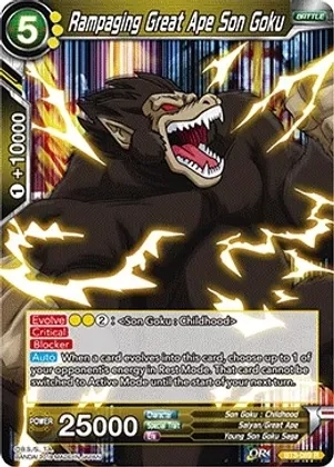 Rampaging Great Ape Son Goku - Cross Worlds (DBS-B03) Cross Worlds Foil